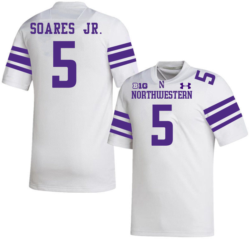 Northwestern Wildcats #5 Kenny Soares Jr. College Football Jerseys Stitched-White